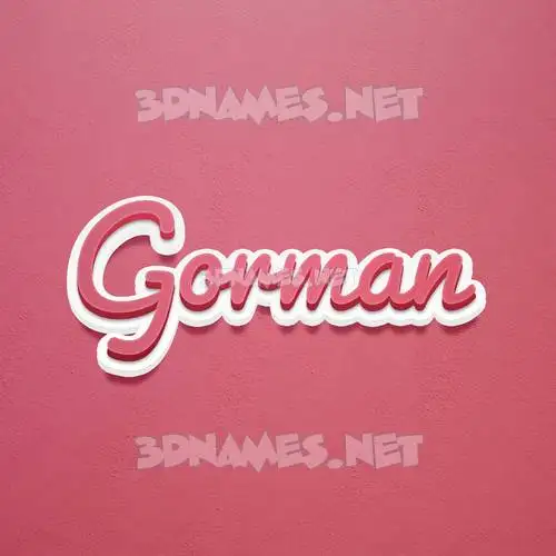 gorman in Red Scribble style - 3D name wallpaper gorman in Red Scribble style - 3D name wallpaper