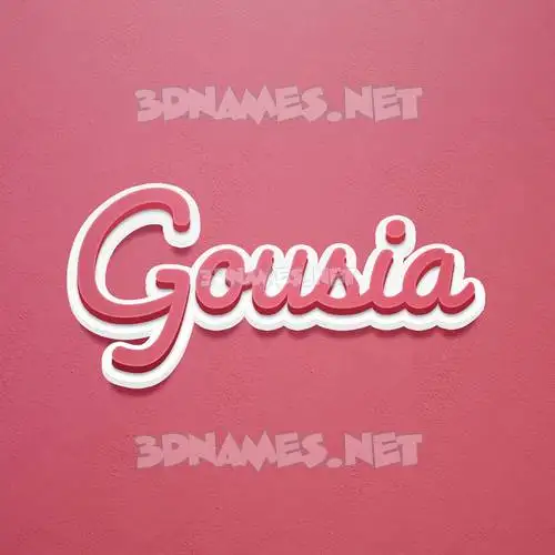 gousia in Red Scribble style - 3D name wallpaper gousia in Red Scribble style - 3D name wallpaper