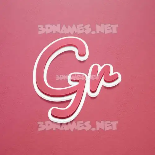 gr in Red Scribble style - 3D name wallpaper gr in Red Scribble style - 3D name wallpaper