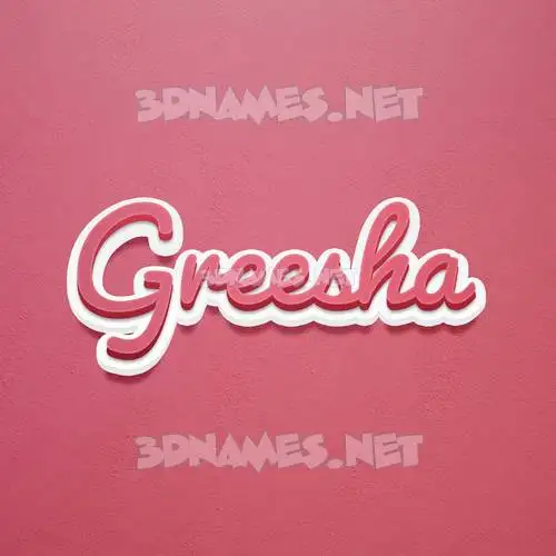 greesha in Red Scribble style - 3D name wallpaper greesha in Red Scribble style - 3D name wallpaper