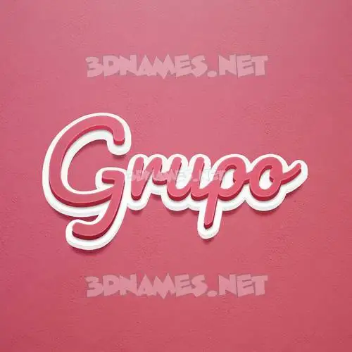 grupo in Red Scribble style - 3D name wallpaper grupo in Red Scribble style - 3D name wallpaper