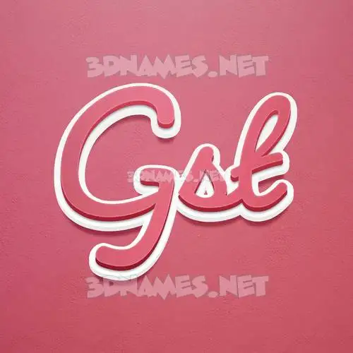 gst in Red Scribble style - 3D name wallpaper gst in Red Scribble style - 3D name wallpaper