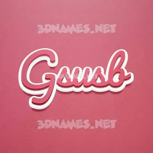 gsusb in Red Scribble style - 3D name wallpaper gsusb in Red Scribble style - 3D name wallpaper