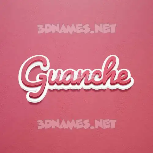 guanche in Red Scribble style - 3D name wallpaper guanche in Red Scribble style - 3D name wallpaper