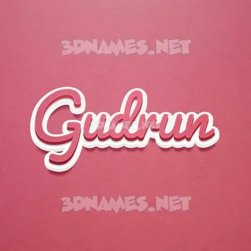 gudrun in Red Scribble style - 3D name wallpaper gudrun in Red Scribble style - 3D name wallpaper