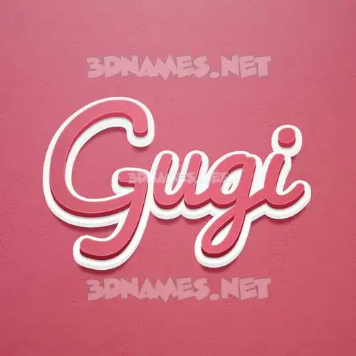 gugi in Red Scribble style - 3D name wallpaper gugi in Red Scribble style - 3D name wallpaper