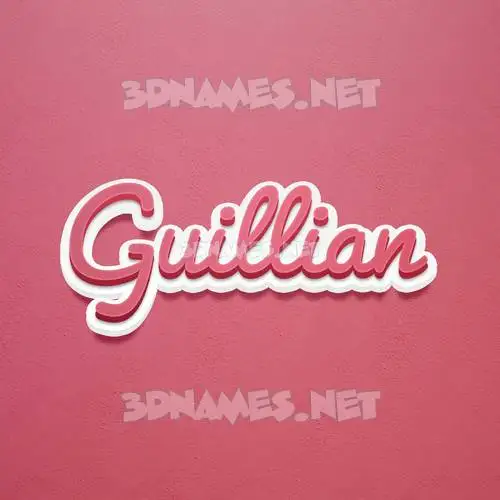 guillian in Red Scribble style - 3D name wallpaper guillian in Red Scribble style - 3D name wallpaper