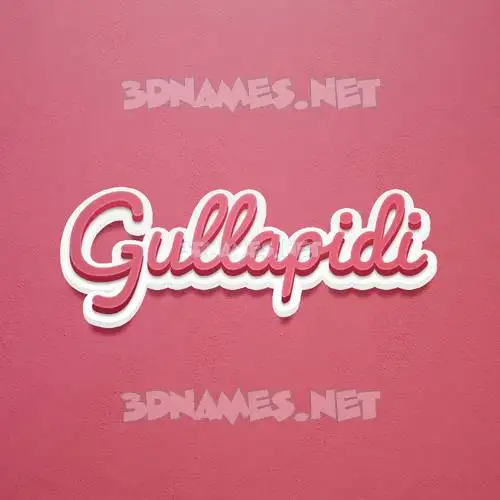 gullapidi in Red Scribble style - 3D name wallpaper gullapidi in Red Scribble style - 3D name wallpaper