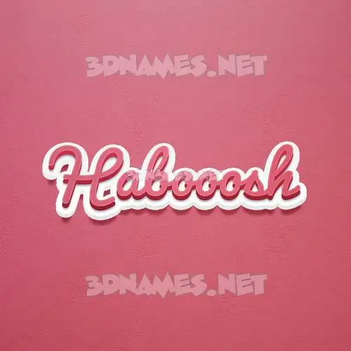 habooosh in Red Scribble style - 3D name wallpaper habooosh in Red Scribble style - 3D name wallpaper