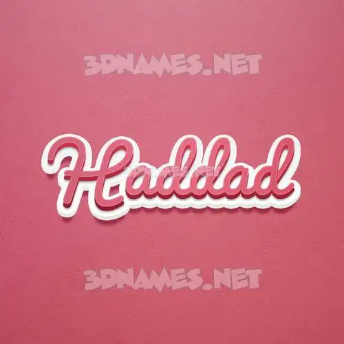 haddad in Red Scribble style - 3D name wallpaper haddad in Red Scribble style - 3D name wallpaper