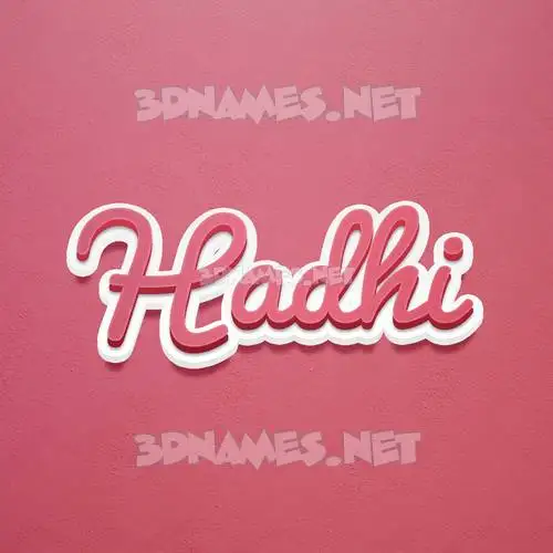 hadhi in Red Scribble style - 3D name wallpaper hadhi in Red Scribble style - 3D name wallpaper