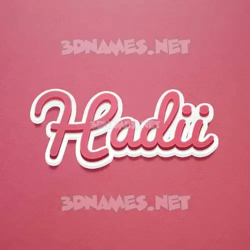 hadii in Red Scribble style - 3D name wallpaper hadii in Red Scribble style - 3D name wallpaper