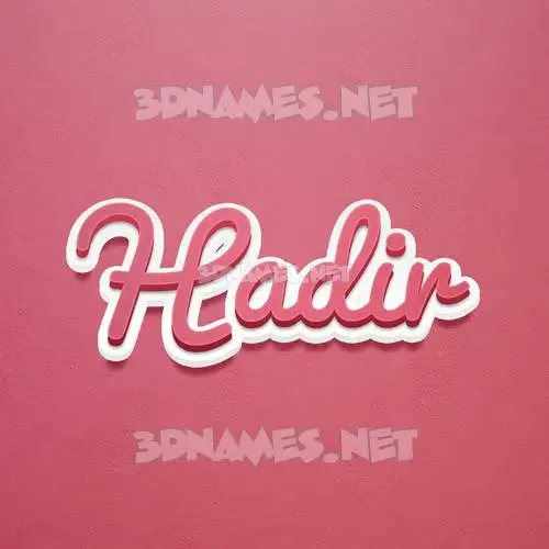 hadir in Red Scribble style - 3D name wallpaper hadir in Red Scribble style - 3D name wallpaper