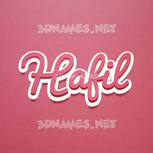 hafil in Red Scribble style - 3D name wallpaper hafil in Red Scribble style - 3D name wallpaper
