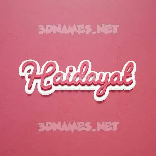 haidayat in Red Scribble style - 3D name wallpaper haidayat in Red Scribble style - 3D name wallpaper