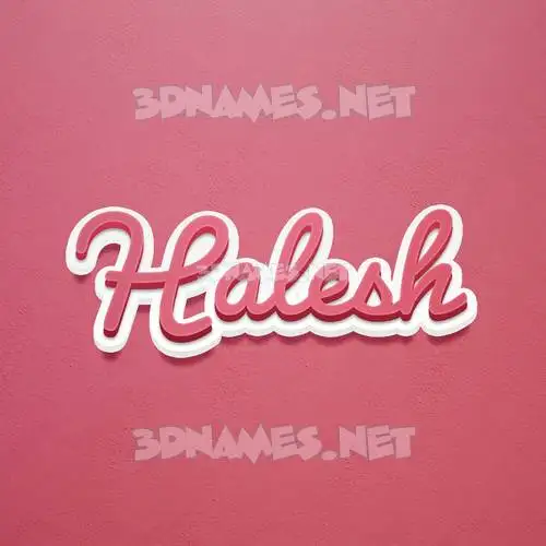 halesh in Red Scribble style - 3D name wallpaper halesh in Red Scribble style - 3D name wallpaper