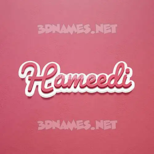 hameedi in Red Scribble style - 3D name wallpaper hameedi in Red Scribble style - 3D name wallpaper