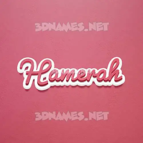 hamerah in Red Scribble style - 3D name wallpaper hamerah in Red Scribble style - 3D name wallpaper