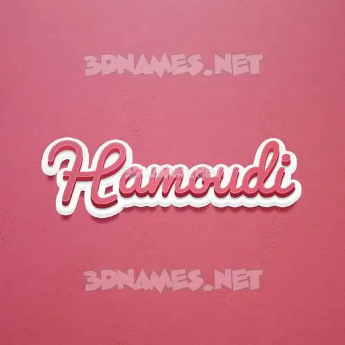 hamoudi in Red Scribble style - 3D name wallpaper hamoudi in Red Scribble style - 3D name wallpaper