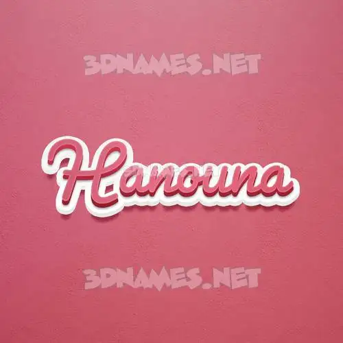 hanouna in Red Scribble style - 3D name wallpaper hanouna in Red Scribble style - 3D name wallpaper