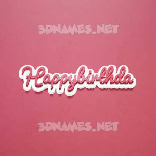 happybirthda in Red Scribble style - 3D name wallpaper happybirthda in Red Scribble style - 3D name wallpaper