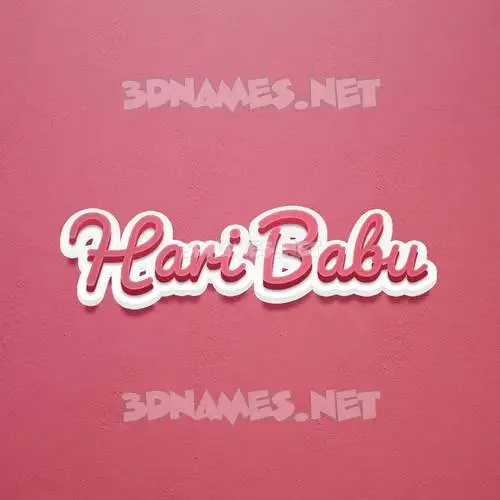 hari babu in Red Scribble style - 3D name wallpaper hari babu in Red Scribble style - 3D name wallpaper