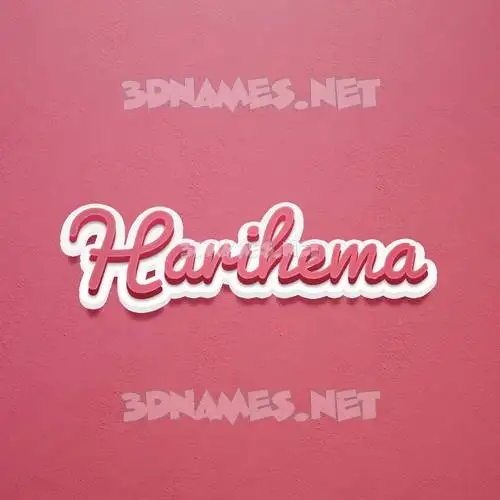 harihema in Red Scribble style - 3D name wallpaper harihema in Red Scribble style - 3D name wallpaper