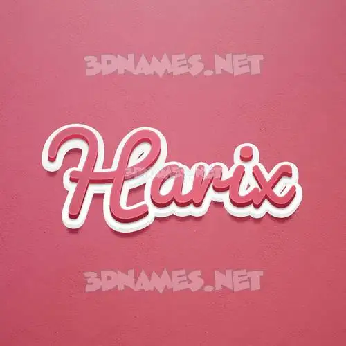 harix in Red Scribble style - 3D name wallpaper harix in Red Scribble style - 3D name wallpaper