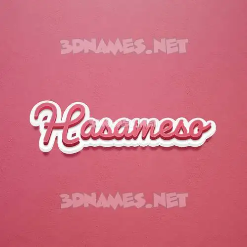 hasameso in Red Scribble style - 3D name wallpaper hasameso in Red Scribble style - 3D name wallpaper