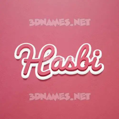 hasbi in Red Scribble style - 3D name wallpaper hasbi in Red Scribble style - 3D name wallpaper
