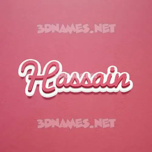 hassain in Red Scribble style - 3D name wallpaper hassain in Red Scribble style - 3D name wallpaper