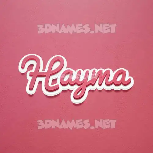 hayma in Red Scribble style - 3D name wallpaper hayma in Red Scribble style - 3D name wallpaper