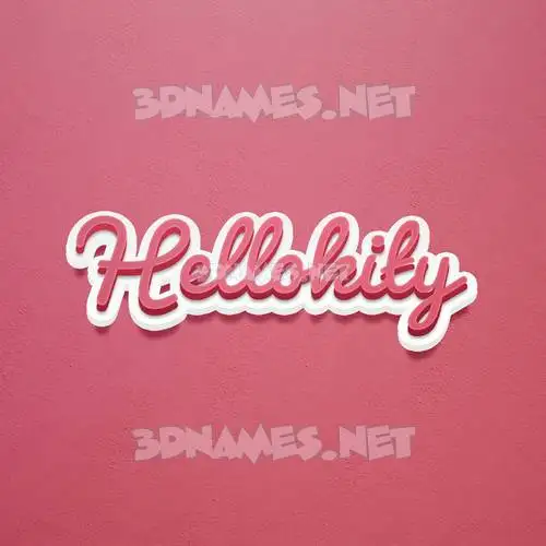 hellokity in Red Scribble style - 3D name wallpaper hellokity in Red Scribble style - 3D name wallpaper