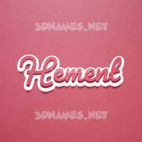 hement in Red Scribble style - 3D name wallpaper hement in Red Scribble style - 3D name wallpaper