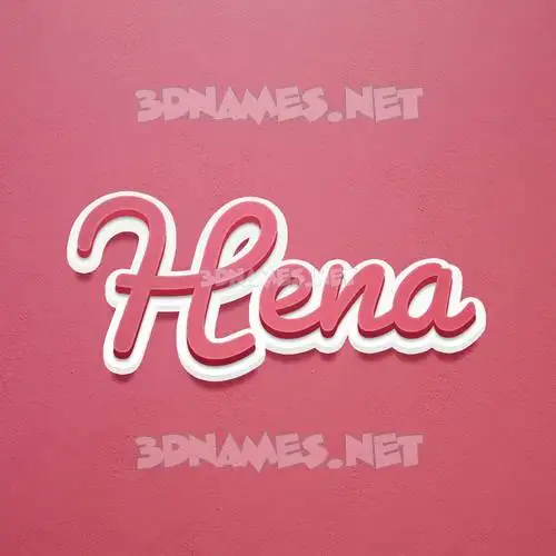hena in Red Scribble style - 3D name wallpaper hena in Red Scribble style - 3D name wallpaper