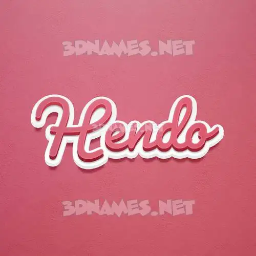 hendo in Red Scribble style - 3D name wallpaper hendo in Red Scribble style - 3D name wallpaper