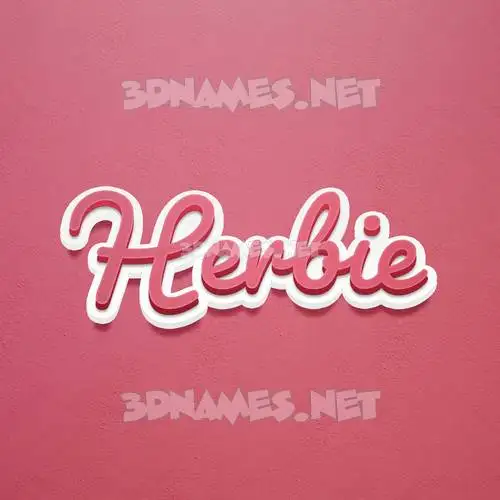 herbie in Red Scribble style - 3D name wallpaper herbie in Red Scribble style - 3D name wallpaper