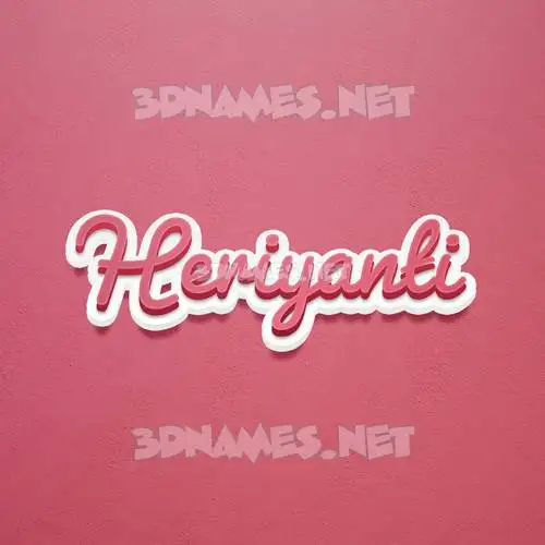 heriyanti in Red Scribble style - 3D name wallpaper heriyanti in Red Scribble style - 3D name wallpaper