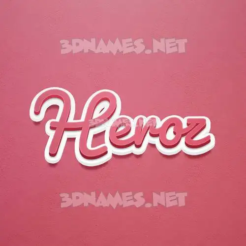 heroz in Red Scribble style - 3D name wallpaper heroz in Red Scribble style - 3D name wallpaper