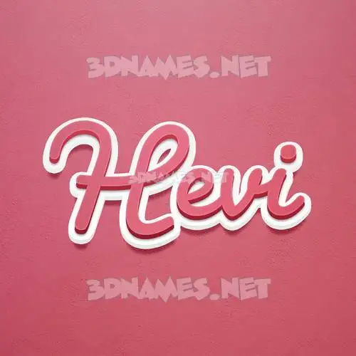 hevi in Red Scribble style - 3D name wallpaper hevi in Red Scribble style - 3D name wallpaper