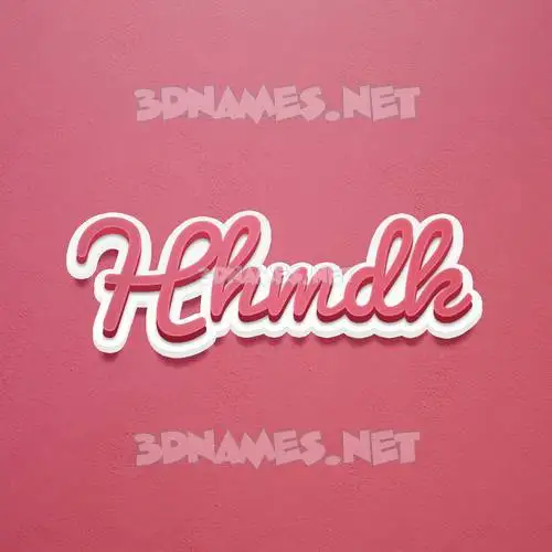 hhmdk in Red Scribble style - 3D name wallpaper hhmdk in Red Scribble style - 3D name wallpaper