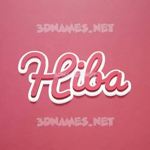 hiba in Red Scribble style - 3D name wallpaper hiba in Red Scribble style - 3D name wallpaper