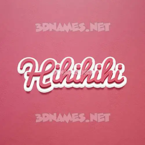 hihihihi in Red Scribble style - 3D name wallpaper hihihihi in Red Scribble style - 3D name wallpaper