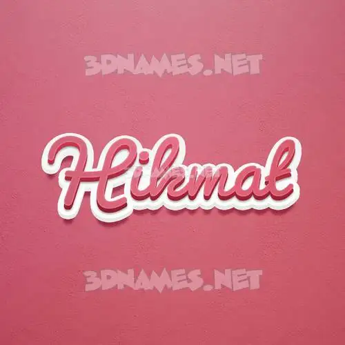 hikmat in Red Scribble style - 3D name wallpaper hikmat in Red Scribble style - 3D name wallpaper