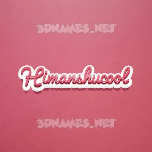 himanshucool in Red Scribble style - 3D name wallpaper himanshucool in Red Scribble style - 3D name wallpaper