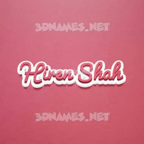 hiren shah in Red Scribble style - 3D name wallpaper hiren shah in Red Scribble style - 3D name wallpaper