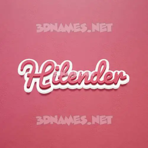 hitender in Red Scribble style - 3D name wallpaper hitender in Red Scribble style - 3D name wallpaper