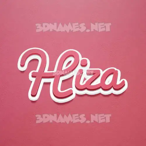 hiza in Red Scribble style - 3D name wallpaper hiza in Red Scribble style - 3D name wallpaper