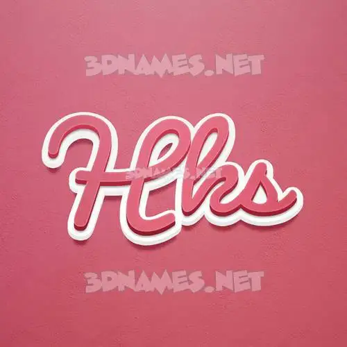 hks in Red Scribble style - 3D name wallpaper hks in Red Scribble style - 3D name wallpaper