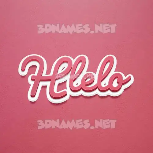 hlelo in Red Scribble style - 3D name wallpaper hlelo in Red Scribble style - 3D name wallpaper